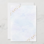 Invitation Deux La Lune Blue Gold Space Anniversaire (Dos)