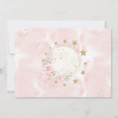Invitation Deux la Lune Blush Pink Flowers 2e anniversaire fi (Dos)