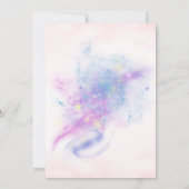 Invitation Deux la lune fille anniversaire (Dos)