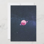 Invitation Deux la lune fille spatiale 2e Galaxie Anniversair (Dos)