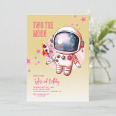 Invitation Deux La Lune Jaune 2e Anniversaire (Debout devant)