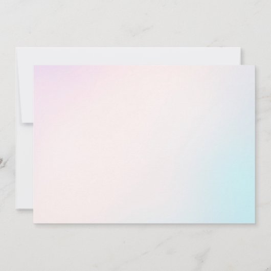 Invitation Deux La Sirène de Mer 2e fête d'anniversaire Photo (Dos)