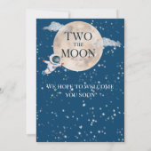 Invitation Deux L'astronaute spatiale Moon Boy 2e Anniversair (Dos)