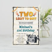 Invitation DEUX légendes pour quitter l'invitation (Debout devant)