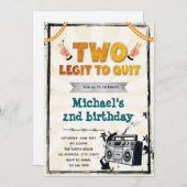 Invitation DEUX légendes pour quitter l'invitation (Devant / Derrière)