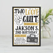 Invitation Deux Legit pour arrêter l'invitation Deux Legit Pa (Debout devant)