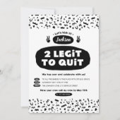 Invitation Deux Legit To Quit, anniversaire Hip hop des année (Devant)