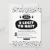 Invitation Deux Legit To Quit, anniversaire Hip hop des année (Devant)