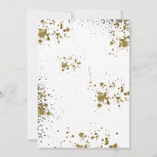 Invitation Deux legs pour quitter l'invitation d'anniversaire (Dos)