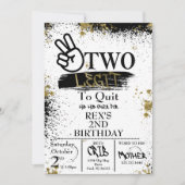 Invitation Deux legs pour quitter l'invitation d'anniversaire (Devant)