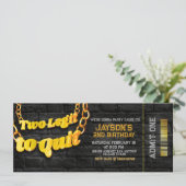 Invitation Deux Legs Two Quit - 2e Anniversaire (Debout devant)