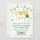 Invitation Deux Lucky 2e anniversaire St Patrick's Day Party (Devant)