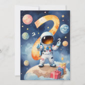 Invitation Deux lune fête d'anniversaire 2 (Devant)