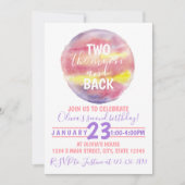 Invitation Deux lunes et le retour de l'anniversaire (Devant)