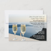 Invitation Deux Lunettes de Champagne Photo - Mariage 3x5 (Devant)