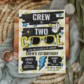 Invitation Deux Lunettes de soleil À damiers Cool 2e fête d'a