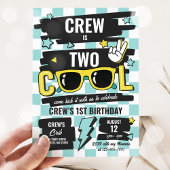 Invitation Deux Lunettes de soleil À damiers Cool 2e fête d'a