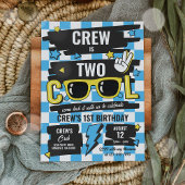 Invitation Deux Lunettes de soleil À damiers Cool 2e fête d'a