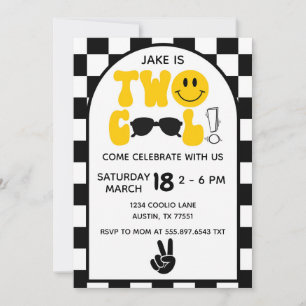 Invitation Deux Lunettes de Soleil Anniversaire Cool Signe de