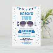 Invitation Deux lunettes de soleil Cool Anniversaire Garçons  (Debout devant)
