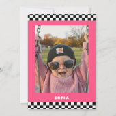 Invitation Deux Lunettes de soleil Cool Fille 2e anniversaire (Dos)