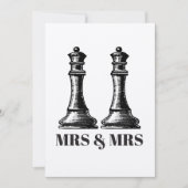 Invitation Deux Mariages lesbiennes du Queens (Devant)