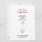 Invitation Deux Mariées En Mariage De Gowns De Mariage (Dos)