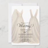 Invitation Deux mariées en robe Mariage photo (Devant)