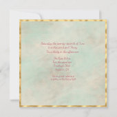 Invitation Deux mariées Mariage aquarelle fleurs lesbiennes (Dos)