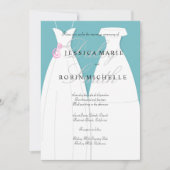 Invitation Deux mariées Mariage robe Mariage lesbienne  (Devant)