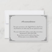 Invitation Deux mariés mignons s'embrassant, insert de mariag (Devant)