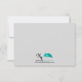 Invitation Deux mariés mignons s'embrassant, insert de mariag (Dos)