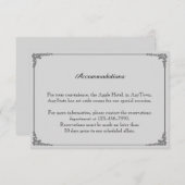 Invitation Deux mariés mignons s'embrassant, insert de mariag (Devant / Derrière)