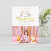 Invitation Deux Mets | Photo de la fête du deuxième anniversa (Debout devant)