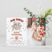 Invitation Deux mignonnes boules Super fête d'anniversaire Ph (Debout devant)