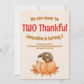 Invitation Deux mignons Jour de Grâce Chute Jour de grâce 2e  (Devant)