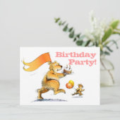 Invitation Deux mignons ours pour enfants 3e anniversaire (Debout devant)