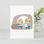 Invitation Deux mineurs (Debout devant)