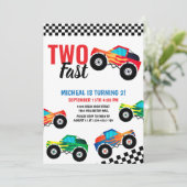 Invitation Deux Monstres Rapides de Course de Camion 2e Anniv (Debout devant)