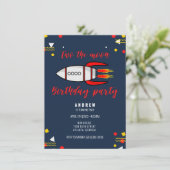 Invitation Deux Moon Boys Space 2e fête d'anniversaire (Debout devant)