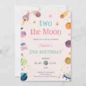 Invitation Deux Moon Pastel Outerspace 2e anniversaire (Devant)