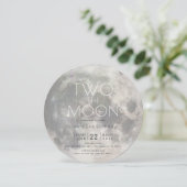 Invitation Deux Moon Silver Boy 2e Birthday Circle (Debout devant)