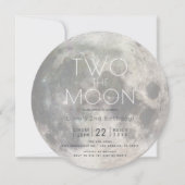 Invitation Deux Moon Silver Boy 2e Birthday Circle (Devant)