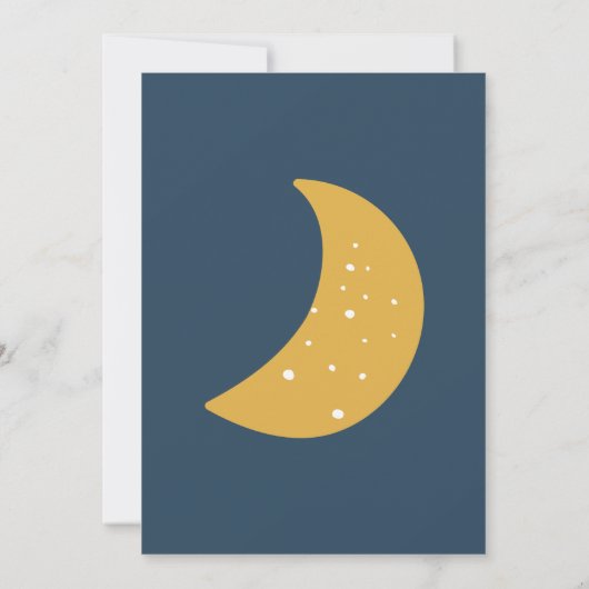 Invitation Deux Moon Space Rocket 2e fête d'anniversaire (Dos)