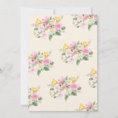 Invitation Deux moutarde sauvage et Fleur sauvage rose Annive (Dos)