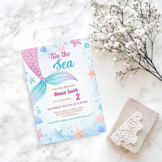 Invitation Deux nautiques de la mer 2e fête d'anniversaire