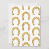 Invitation Deux Occidental Rose Ouest Rodeo Cowboy Anniversai (Dos)