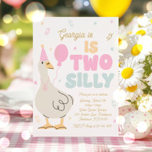 Deux oies soires 2e fête d'anniversaire Printemps 