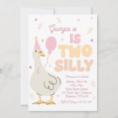 Invitation Deux oies soires 2e fête d'anniversaire Printemps  (Devant)