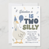 Invitation Deux oies soires 2e fête d'anniversaire Printemps  (Devant)